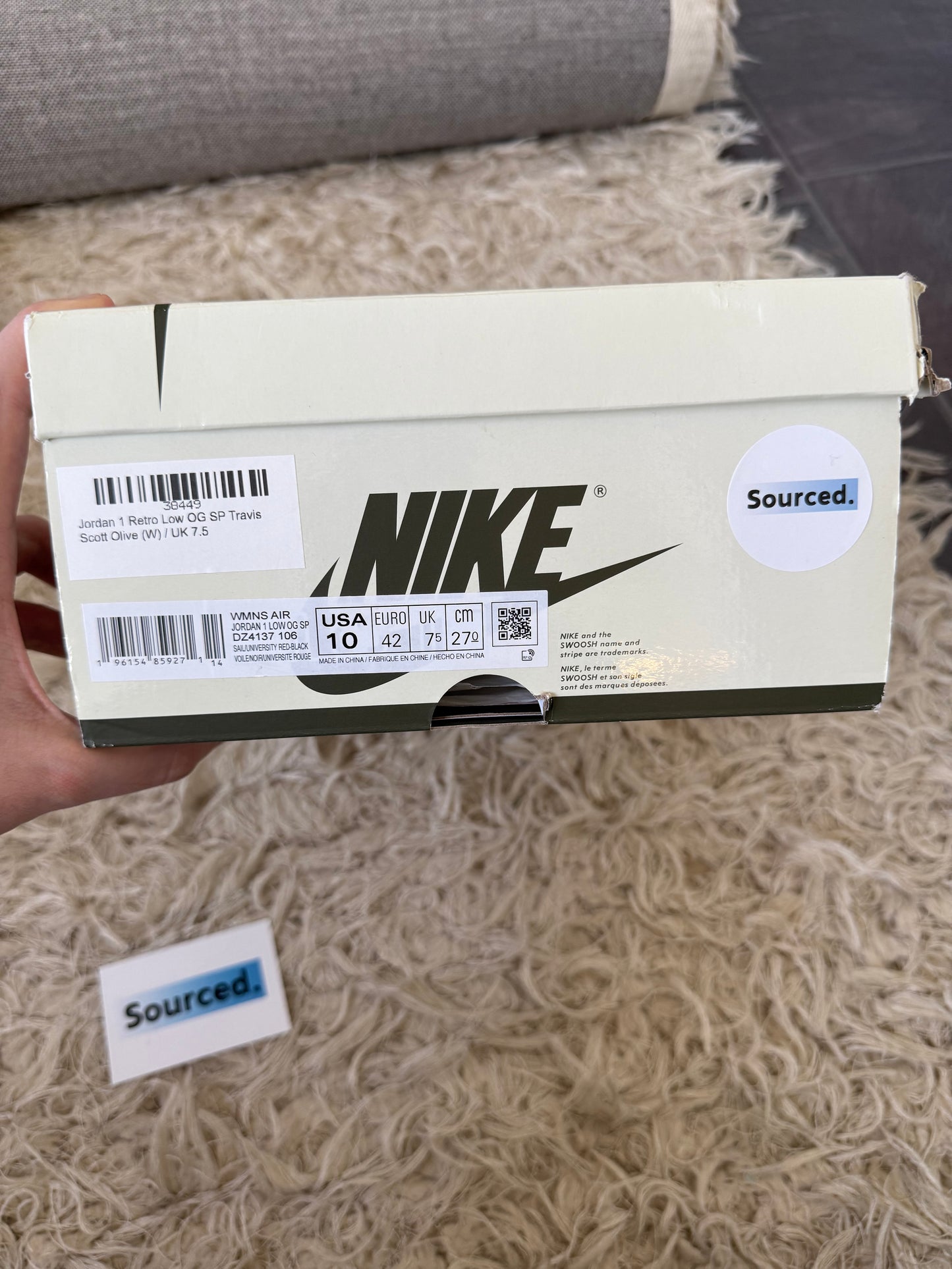 Air Jordan 1 Low x Travis Scott Olive (2023) | UK 7.5
