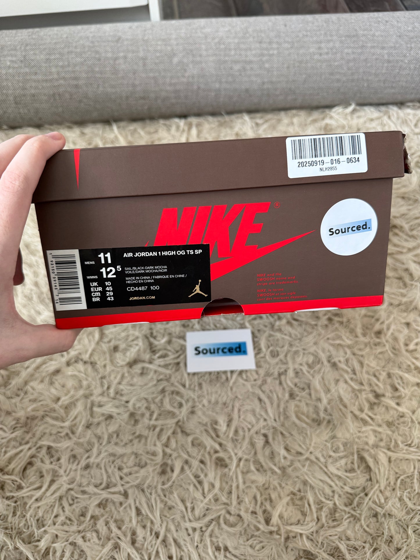 Air Jordan 1 High OG x Travis Scott Mocha | UK 10