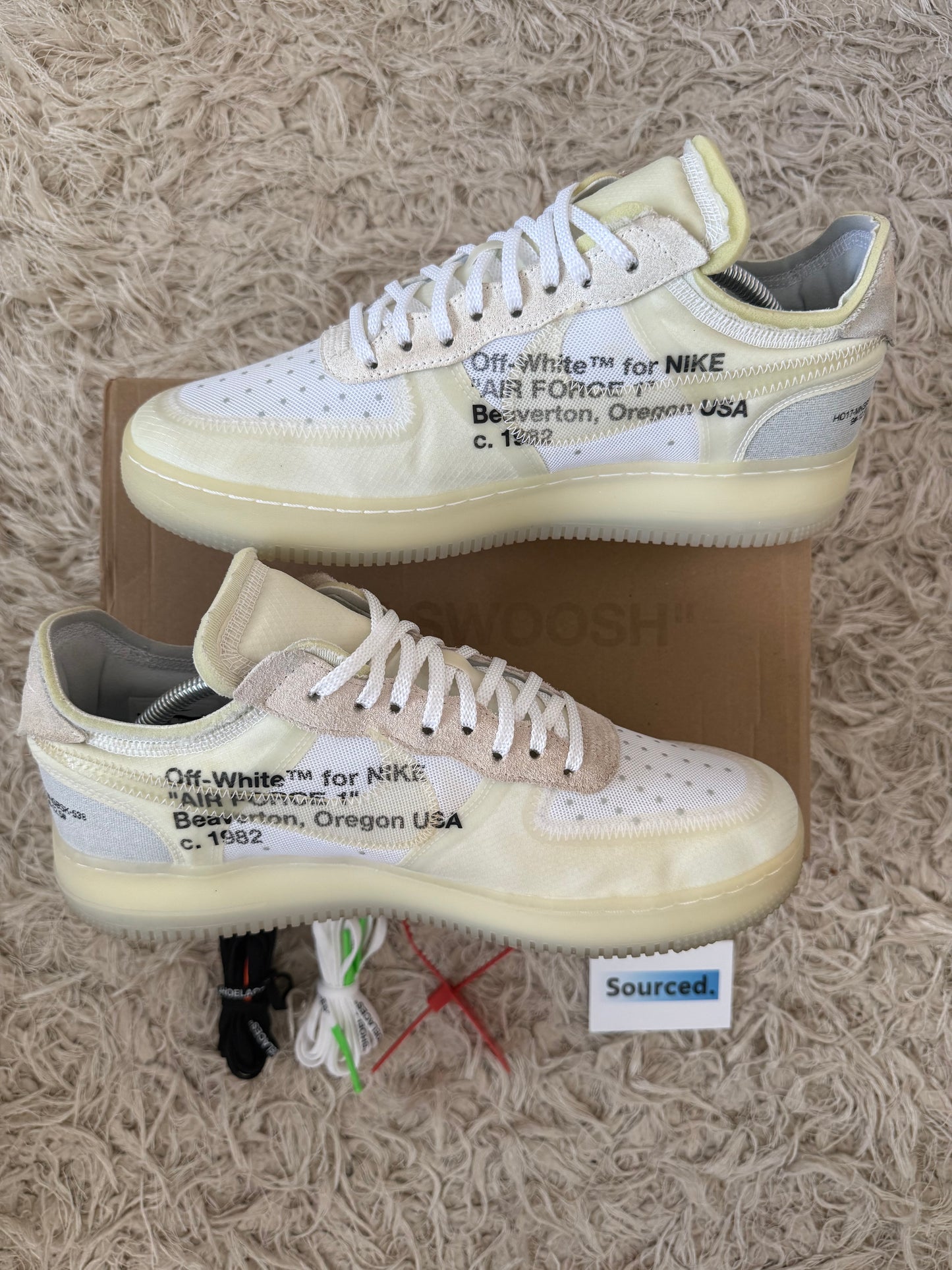Nike x OFF-WHITE Air Force 1 Low White | UK 10