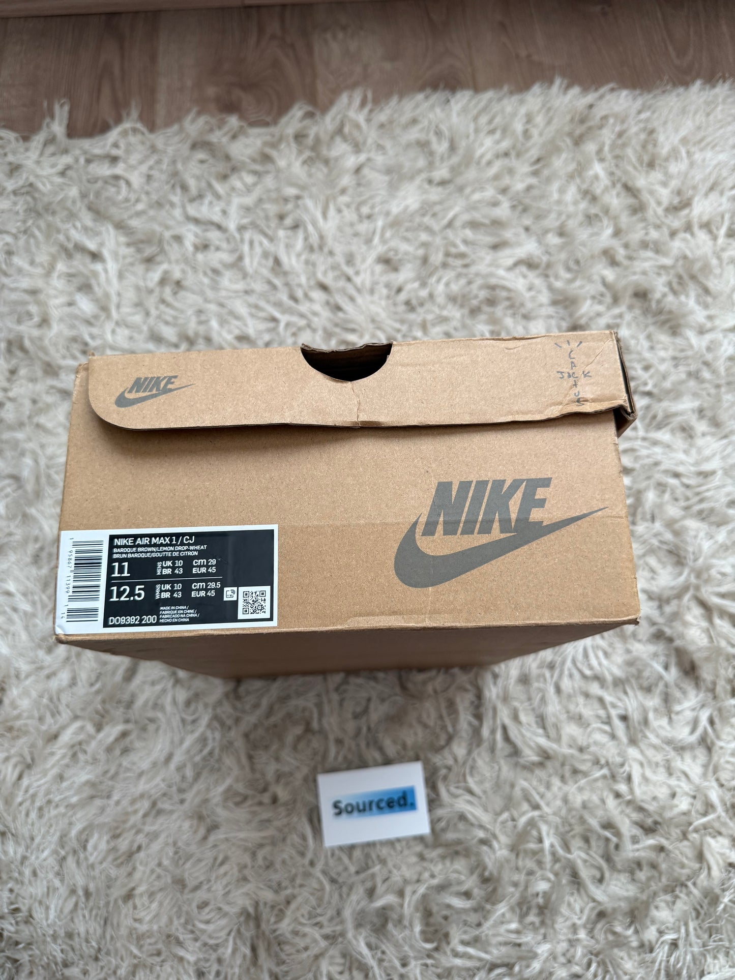Nike x Travis Scott Air Max 1 Baroque Brown | UK 10
