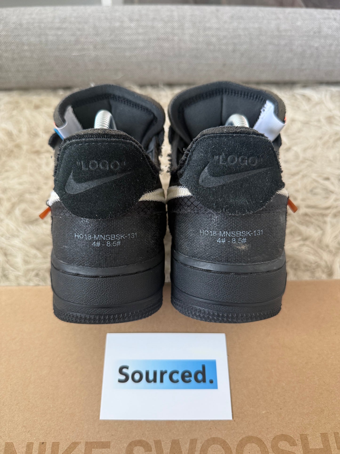 Nike x OFF-WHITE Air Force 1 Low Black | UK 7