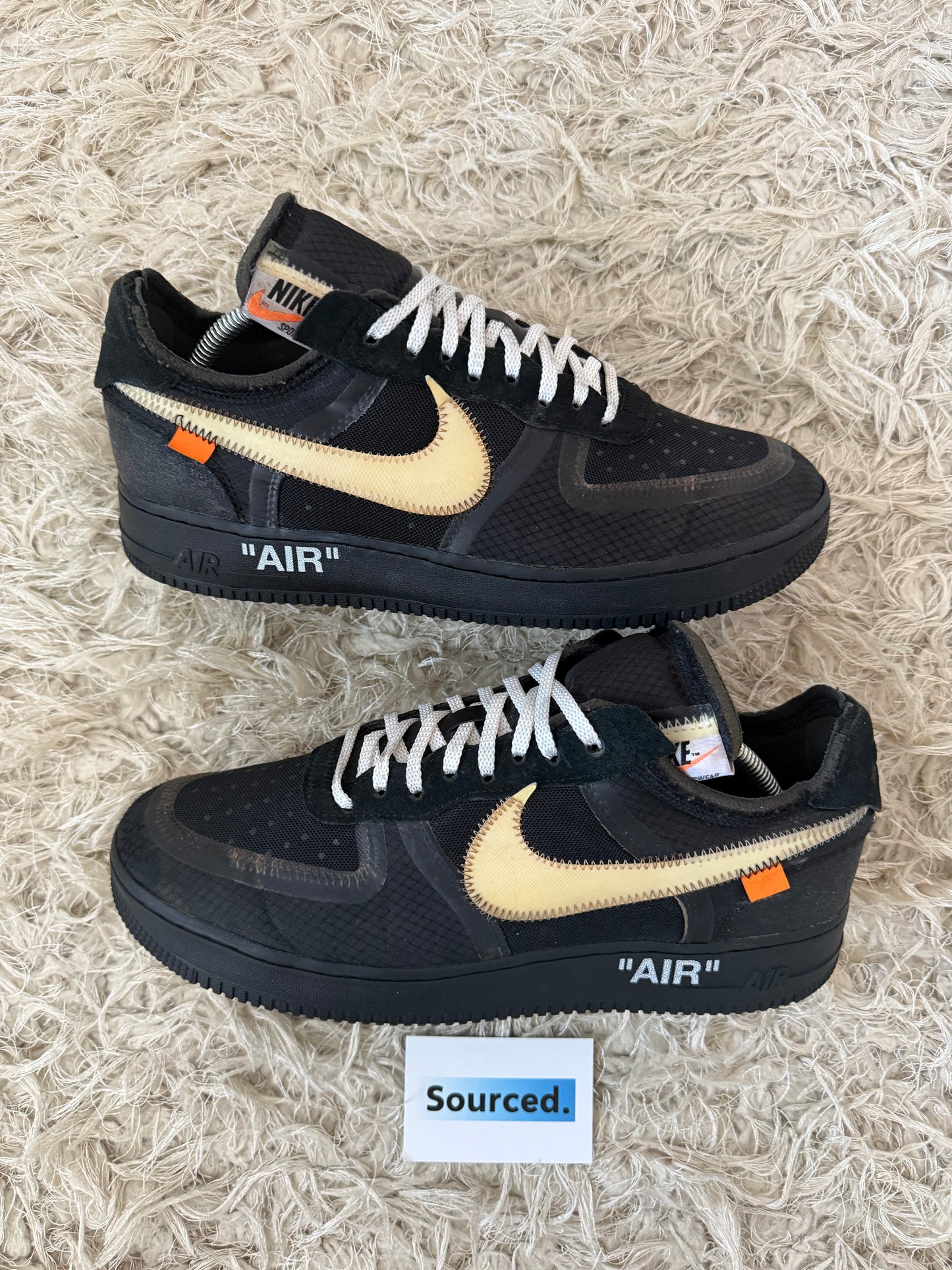 Nike x OFF-WHITE Air Force 1 Low Black | UK 9.5