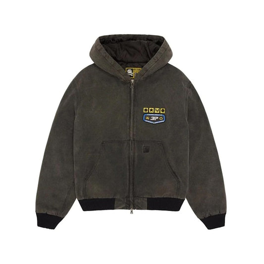 Broken Planet Market Workwear Jacket Washed Soot Black