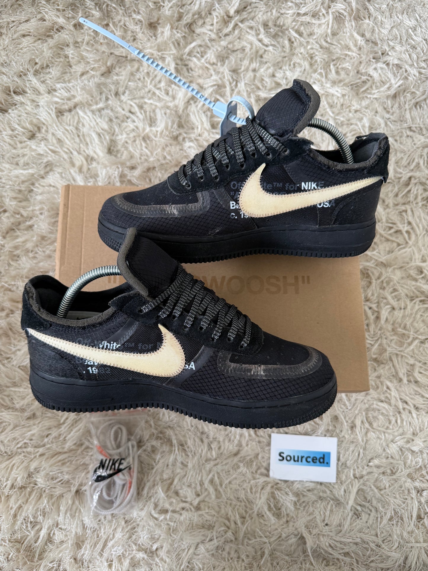 Nike x OFF-WHITE Air Force 1 Low Black | UK 7