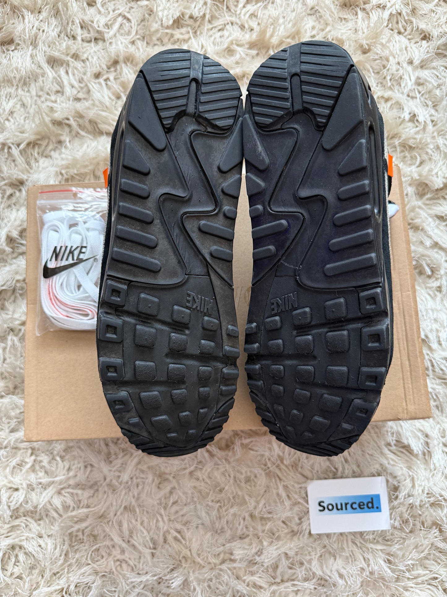 Nike x OFF-WHITE Air Max 90 Black | UK 9.5