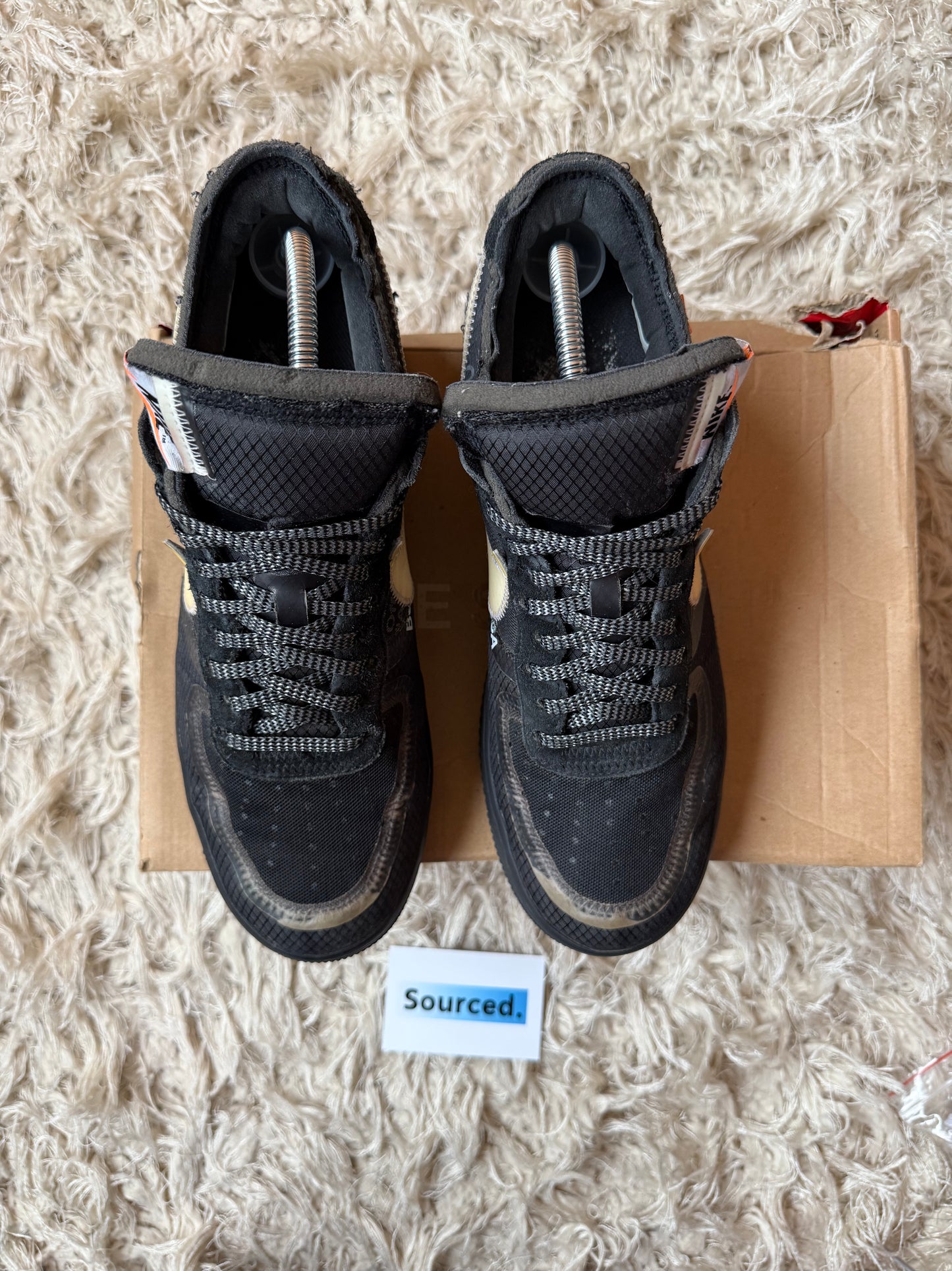 Nike x OFF-WHITE Air Force 1 Low Black | UK 9