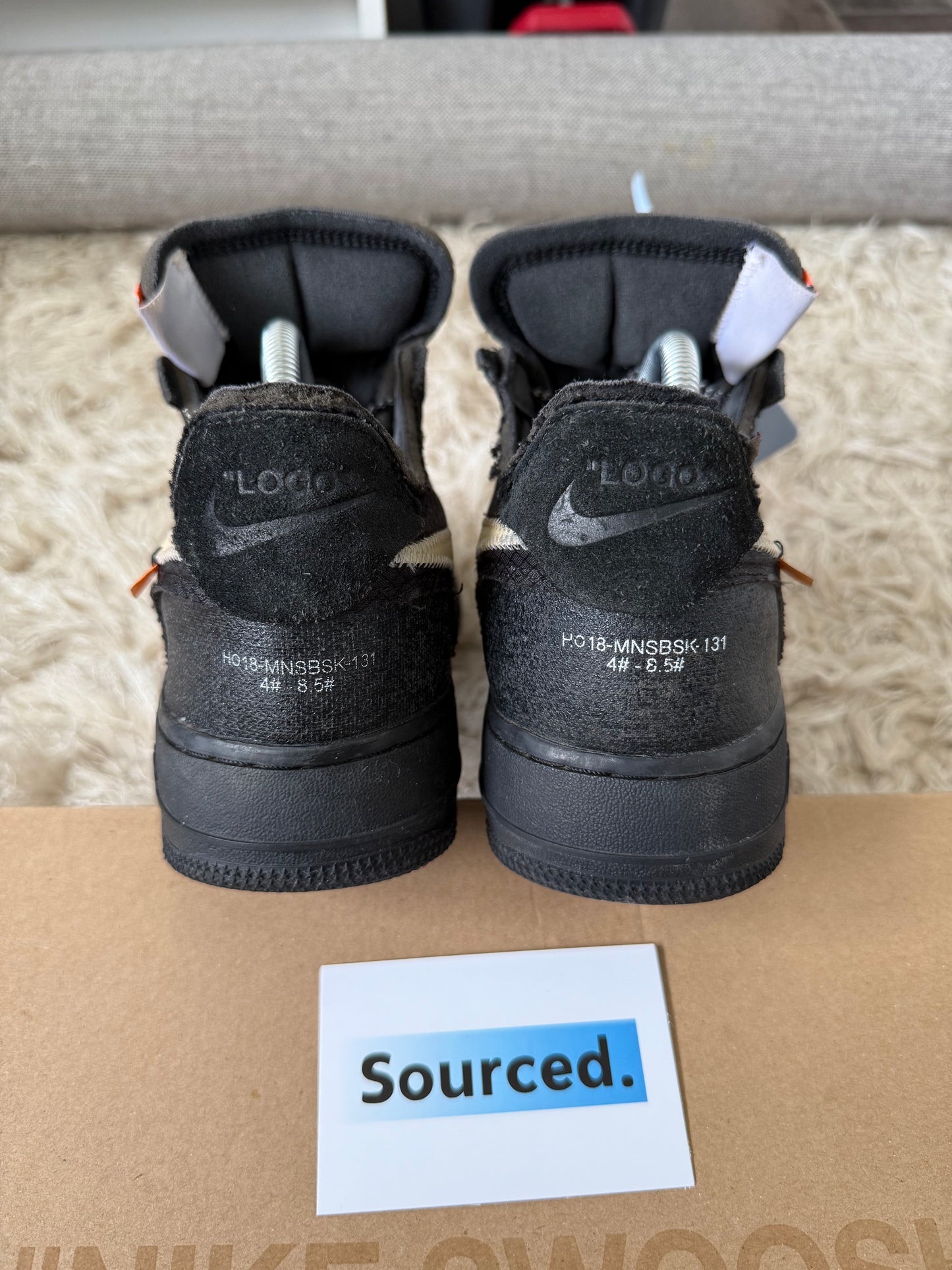 Nike x OFF-WHITE Air Force 1 Low Black | UK 7
