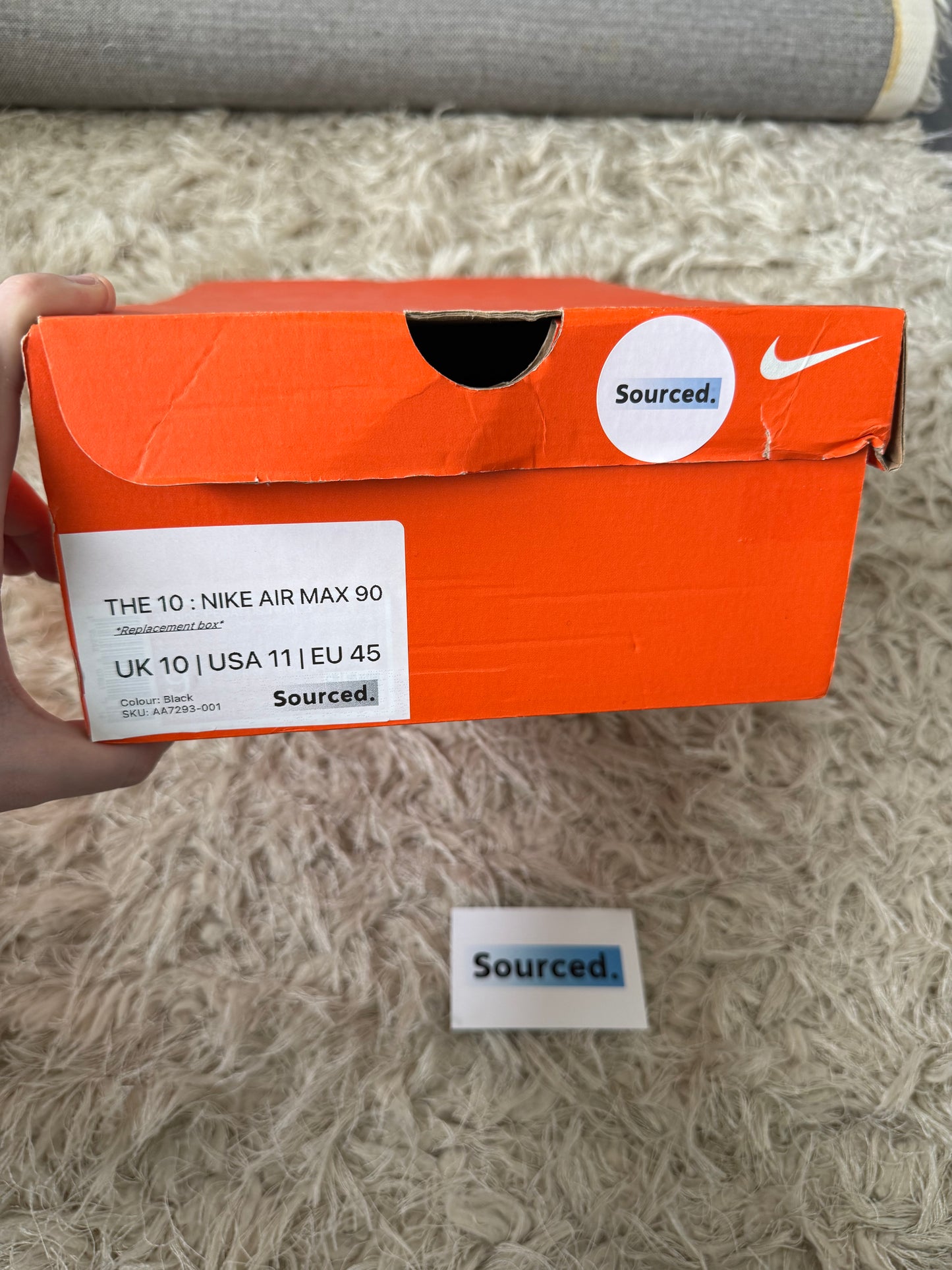 Nike x OFF-WHITE Air Max 90 Black | UK 10