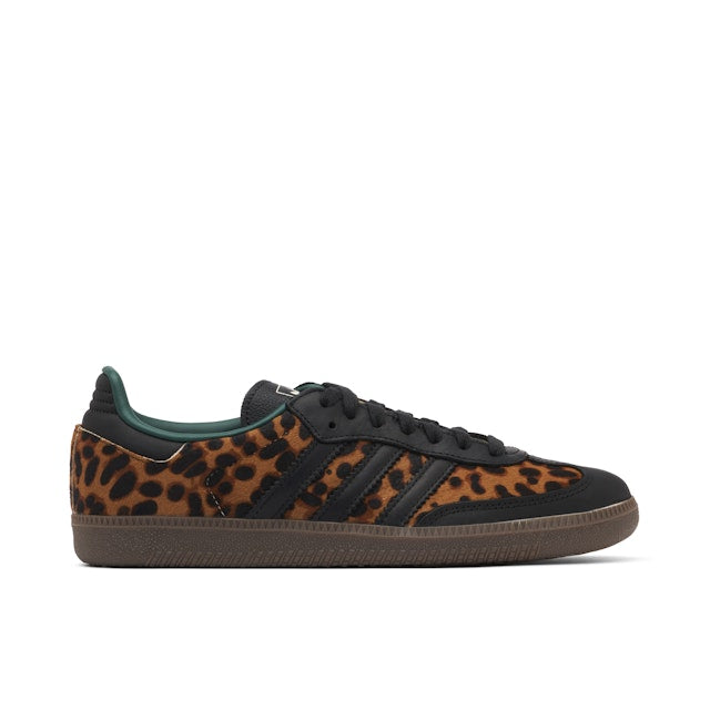 Adidas Samba OG Black Green Leopard (Women's)