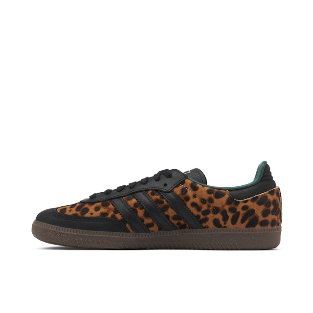 Adidas Samba OG Black Green Leopard (Women's)