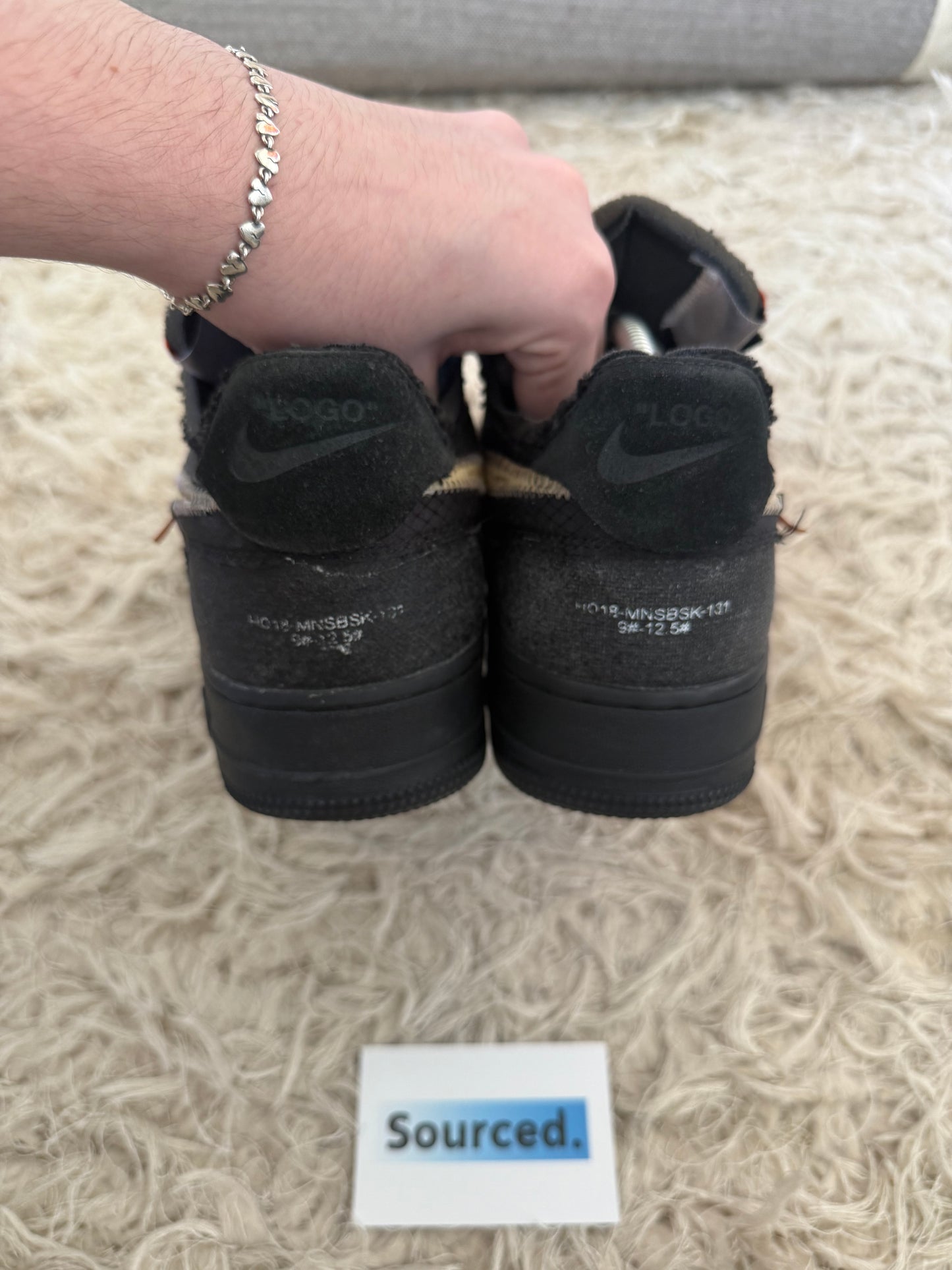 Nike x OFF-WHITE Air Force 1 Low Black | UK 9.5
