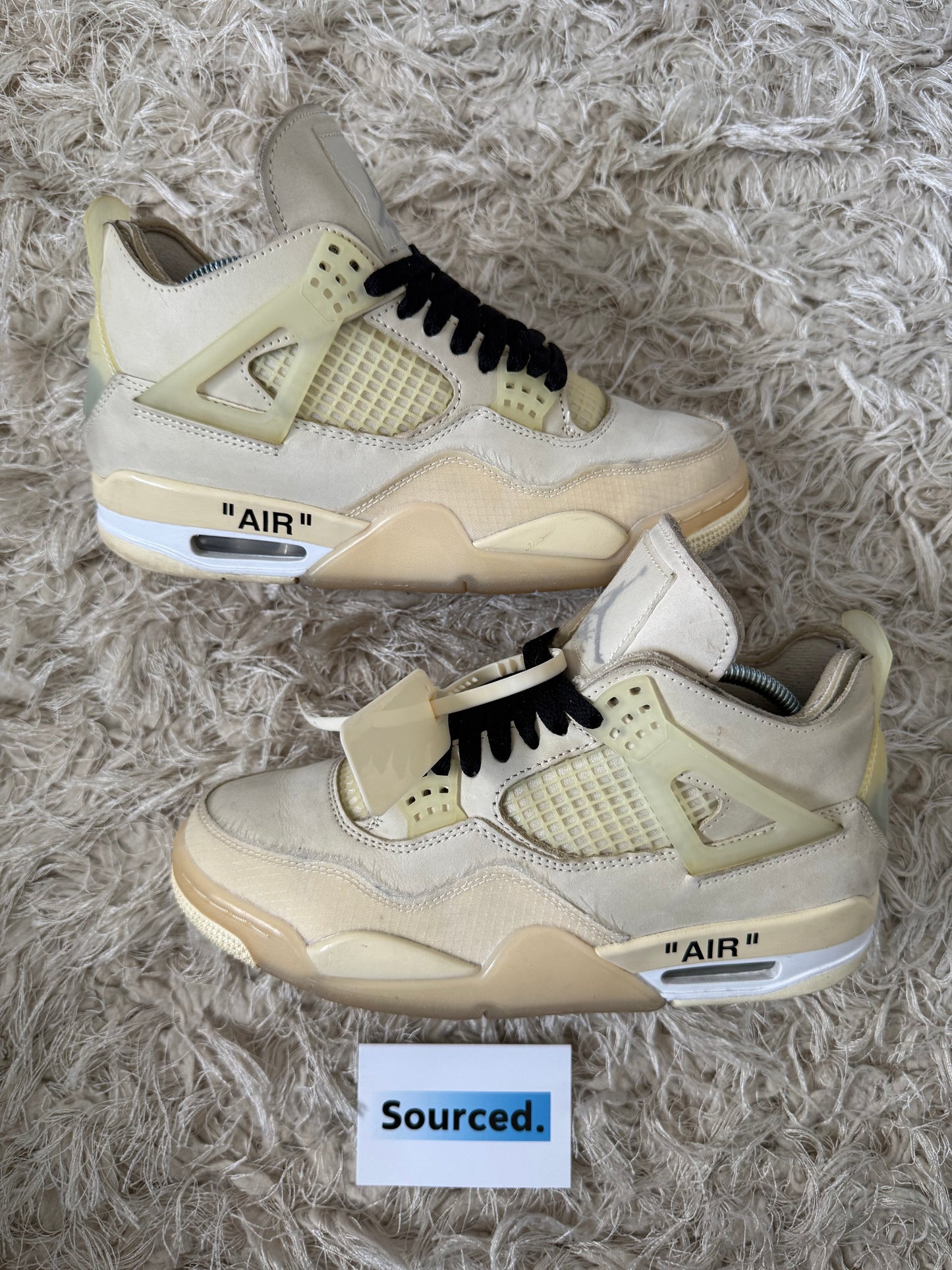 Air Jordan 4 x OFF-WHITE Sail | UK 5