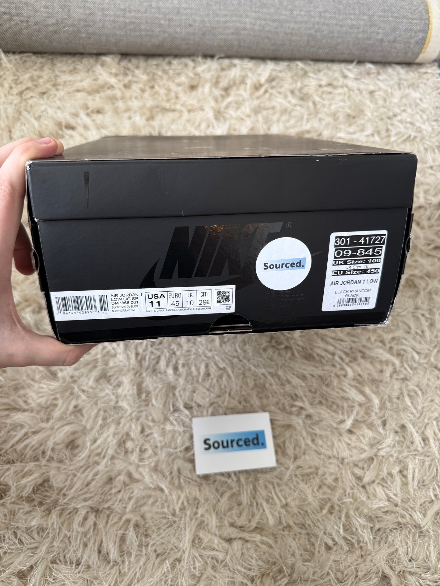 Air Jordan 1 Low x Travis Scott Black Phantom | UK 10