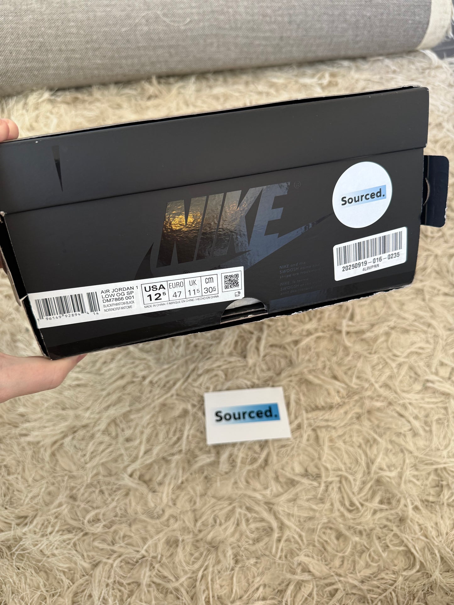 Air Jordan 1 Low x Travis Scott Black Phantom | UK 11.5