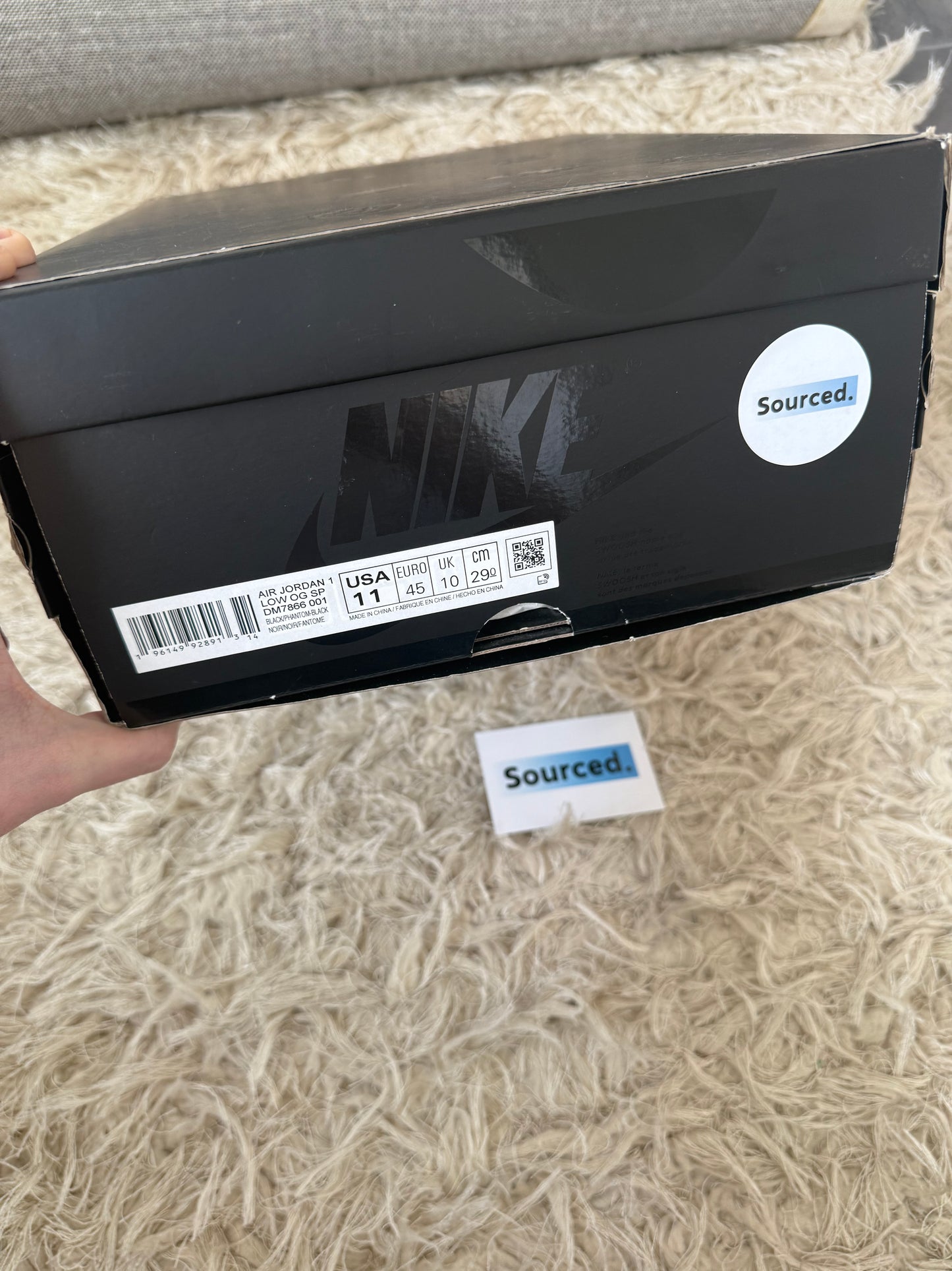 Air Jordan 1 Low x Travis Scott Black Phantom | UK 10