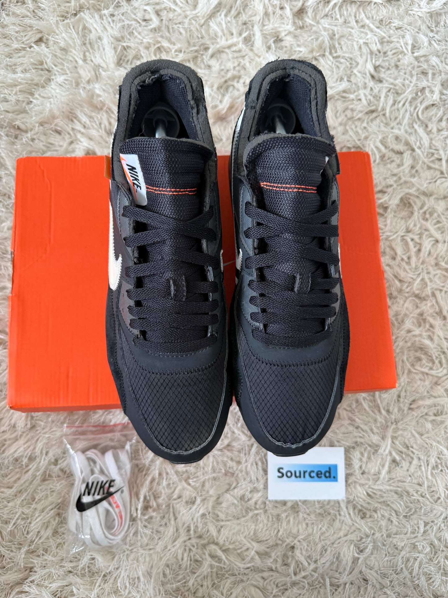 Nike x OFF-WHITE Air Max 90 Black | UK 10
