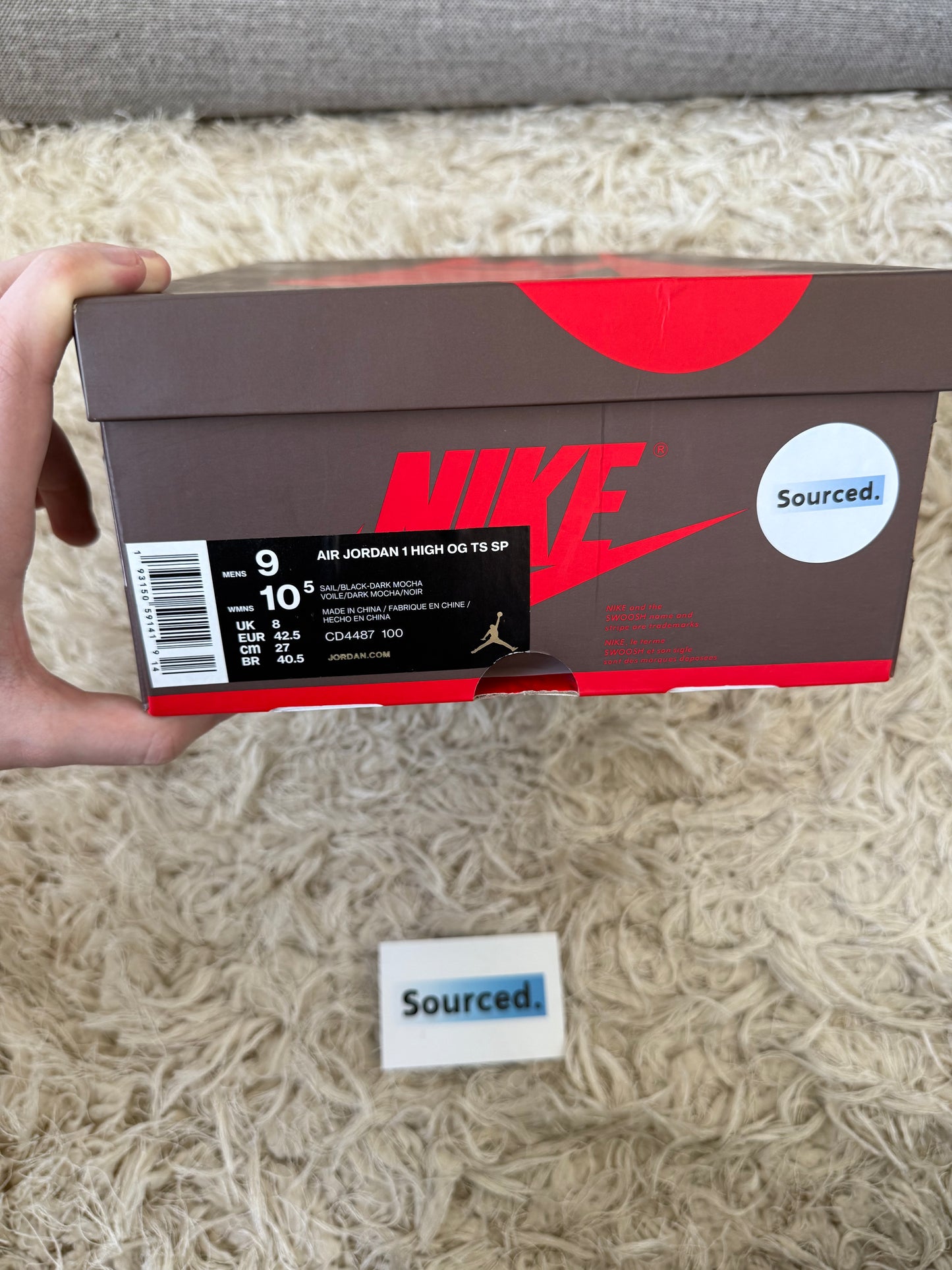 Air Jordan 1 High x Travis Scott Mocha | UK 8