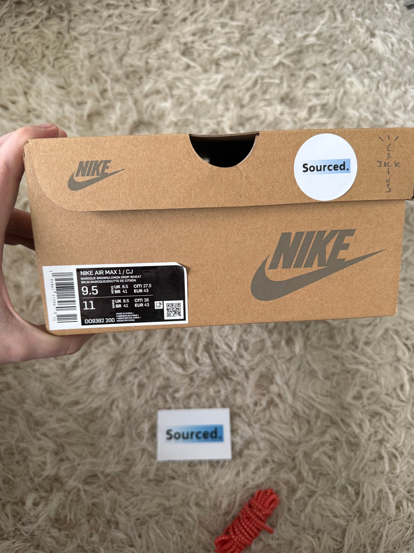 Nike x Travis Scott Air Max 1 Baroque Brown | UK 8.5
