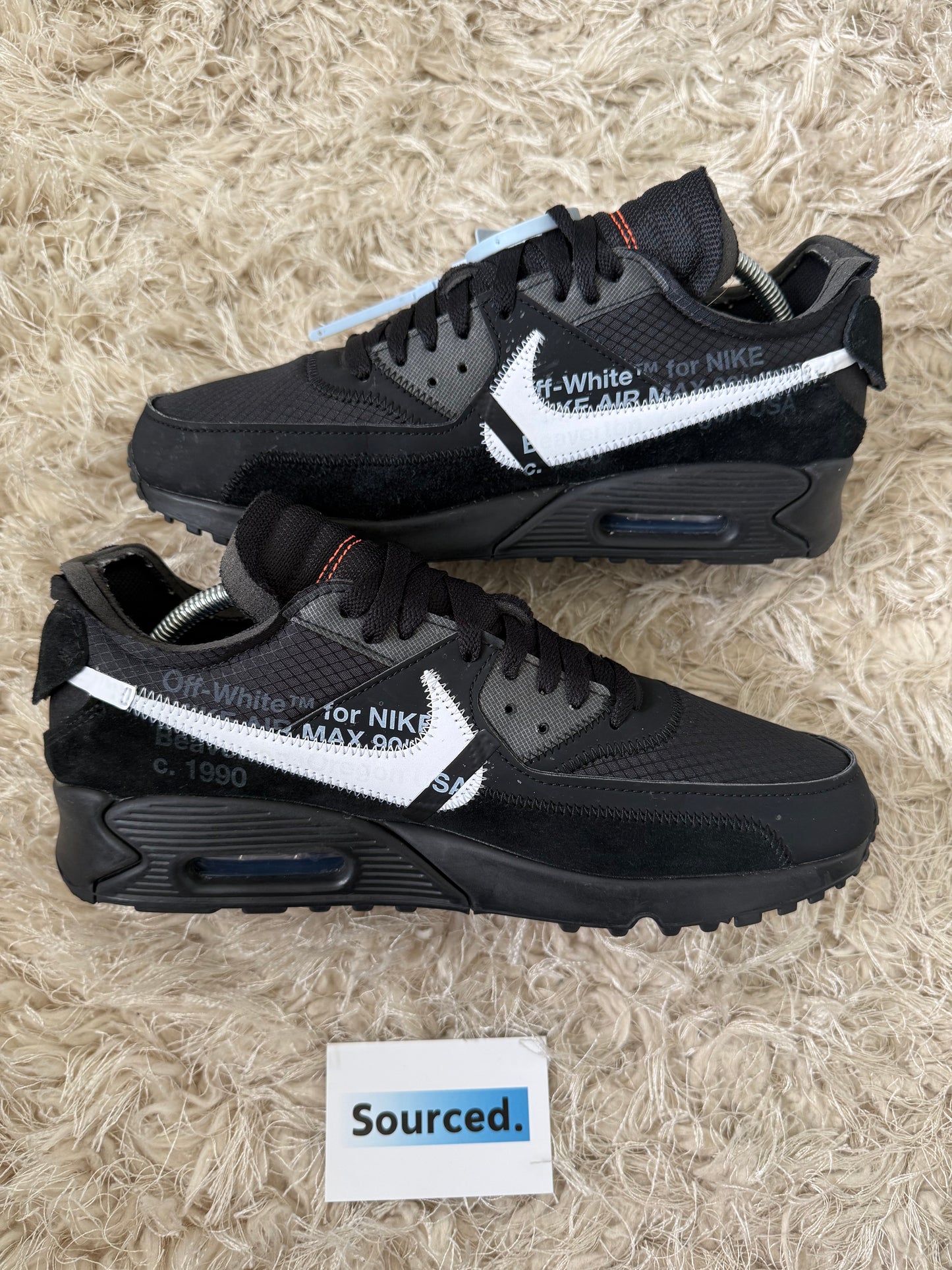 Nike x OFF-WHITE Air Max 90 Black | UK 9