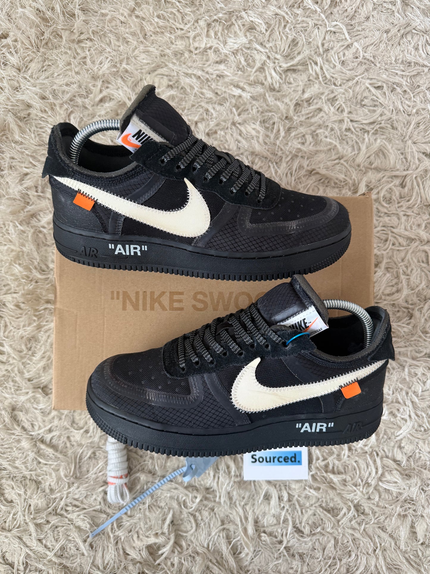 Nike x OFF-WHITE Air Force 1 Low Black | UK 7