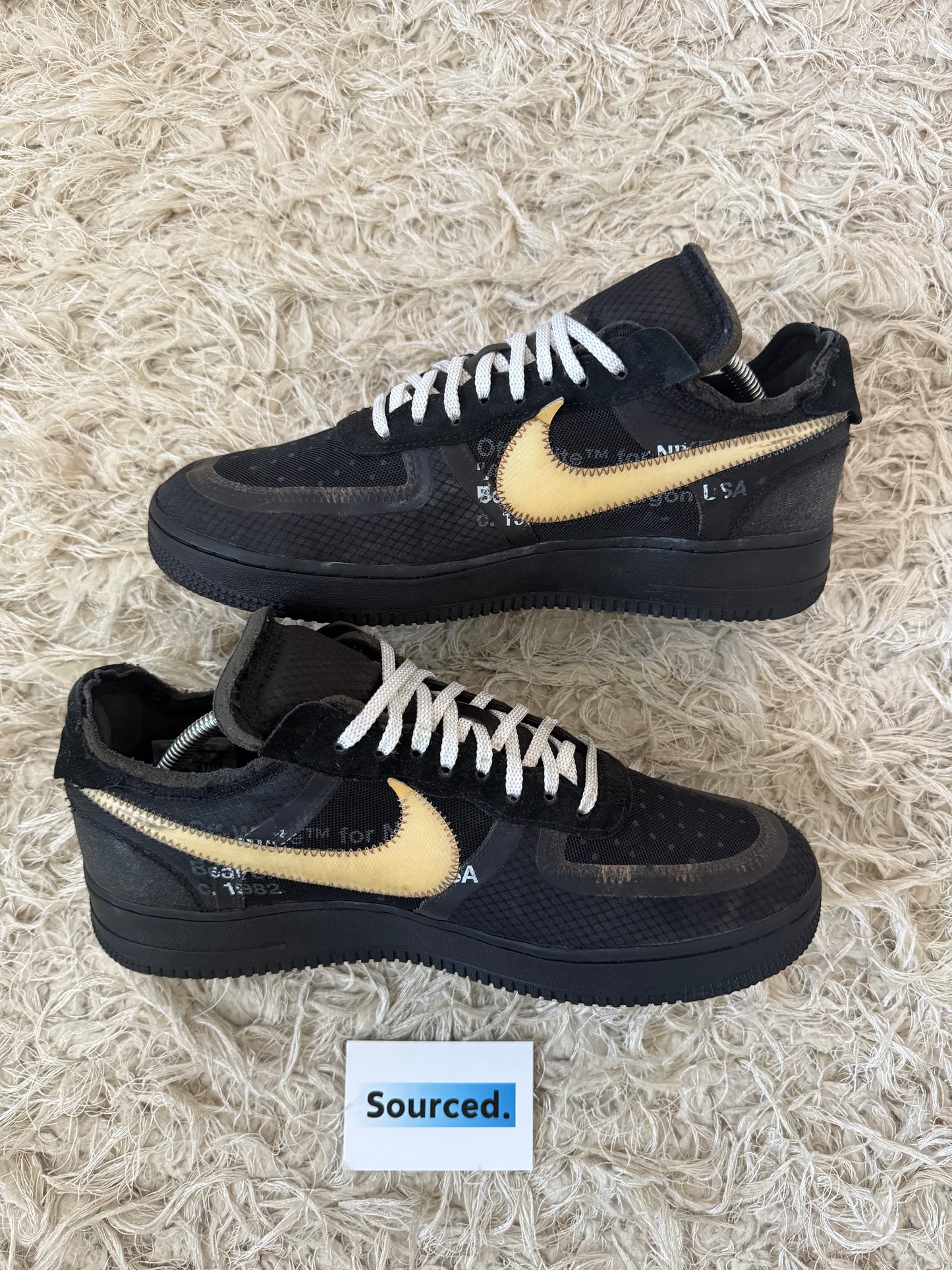 Nike x OFF-WHITE Air Force 1 Low Black | UK 9.5