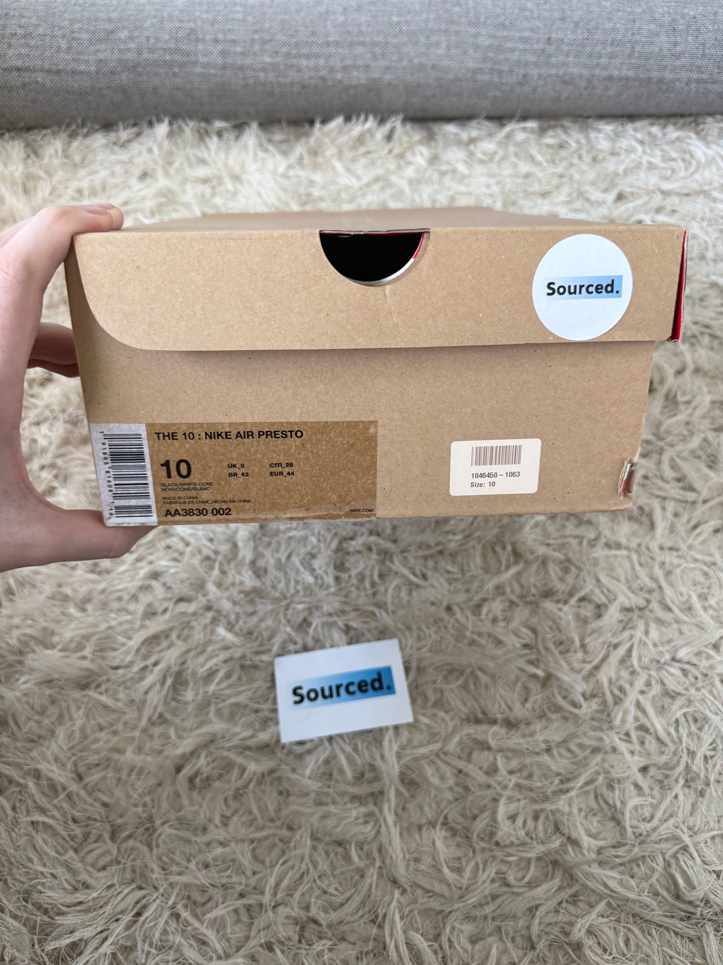 Nike x OFF-WHITE Air Presto Black | UK 9