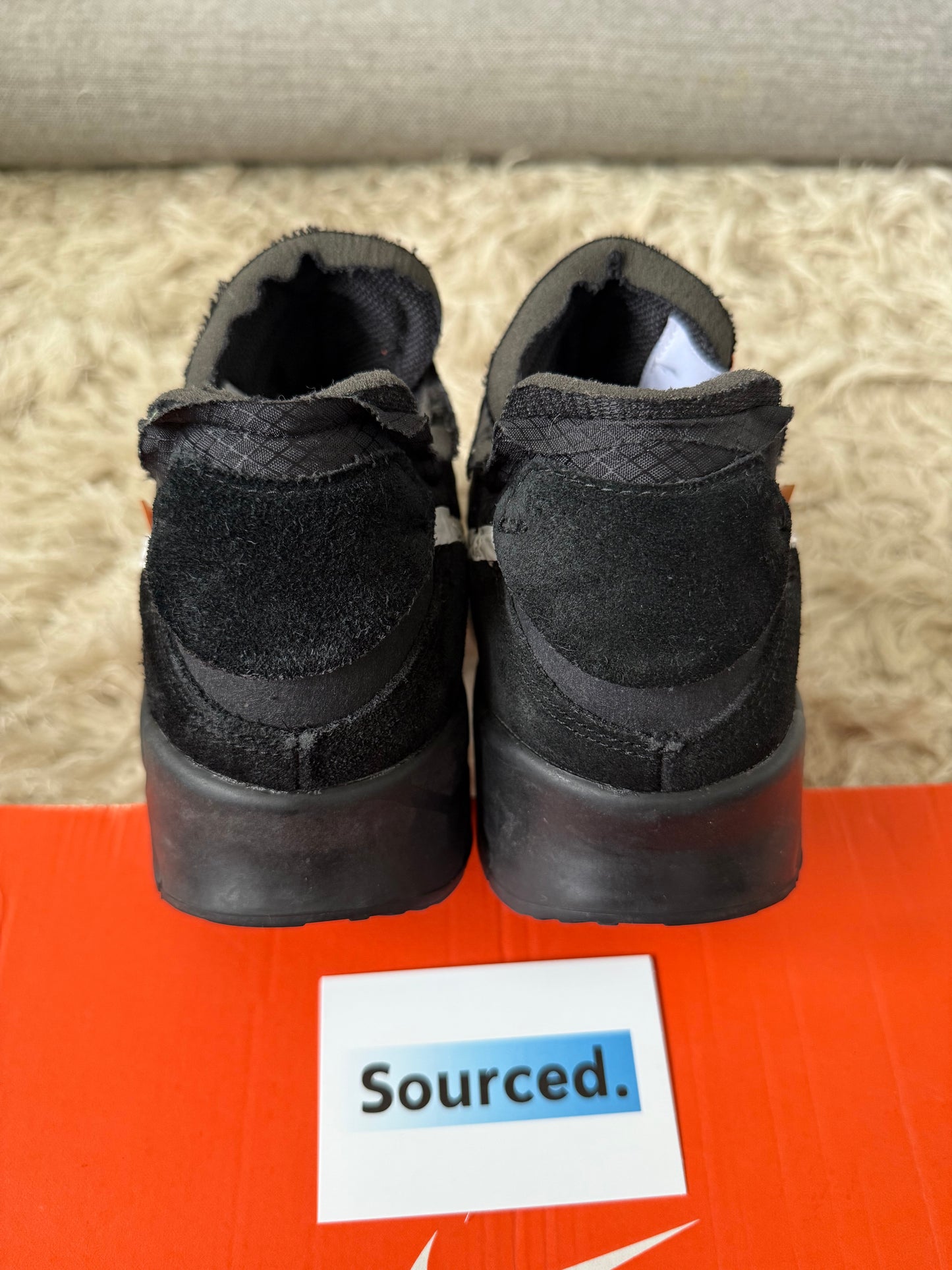 Nike x OFF-WHITE Air Max 90 Black | UK 10