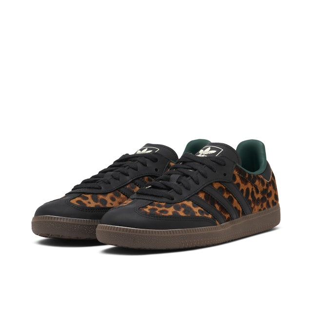 Adidas Samba OG Black Green Leopard (Women's)