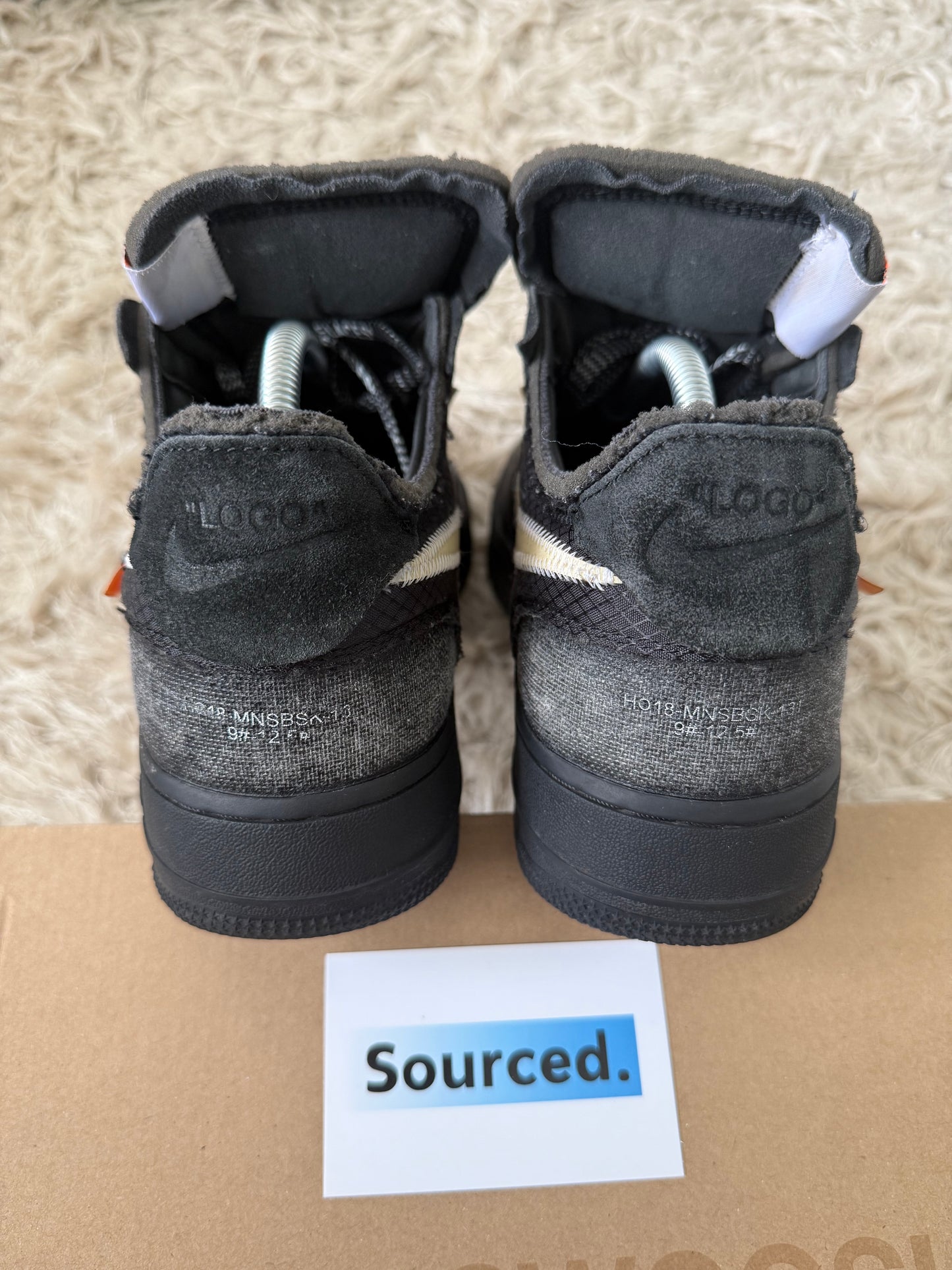Nike x OFF-WHITE Air Force 1 Low Black | UK 8.5