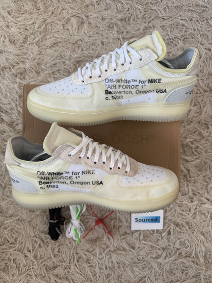 Nike x OFF-WHITE Air Force 1 Low White | UK 10
