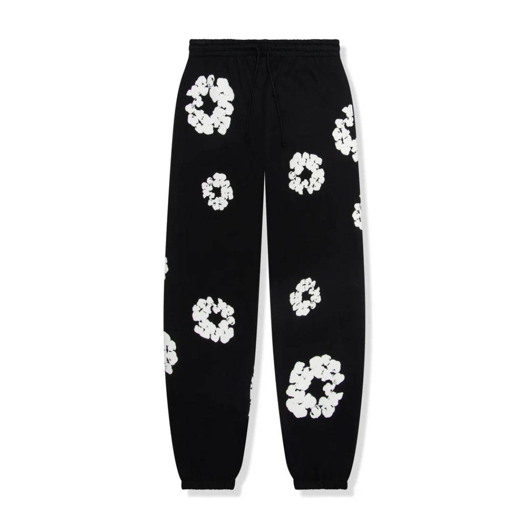 Denim Tears The Cotton Wreath Sweatpants Black