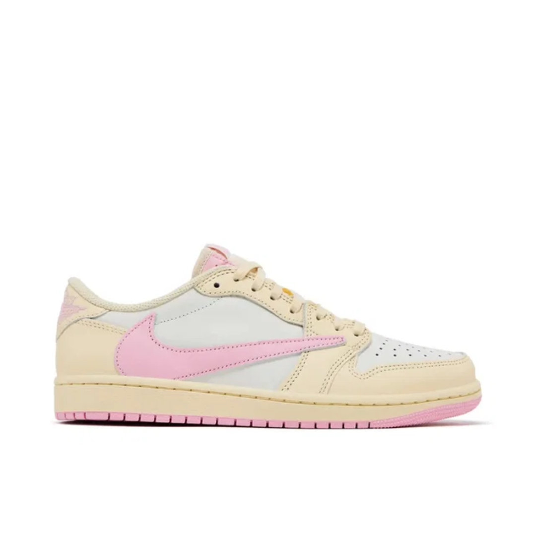 Air Jordan 1 Retro Low OG SP Travis Scott Shy Pink Muslin Sail