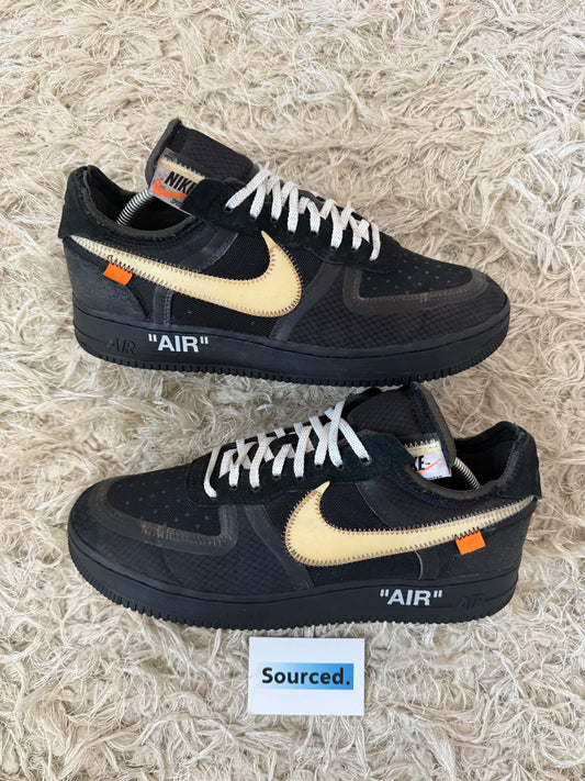 Nike x OFF-WHITE Air Force 1 Low Black | UK 9.5