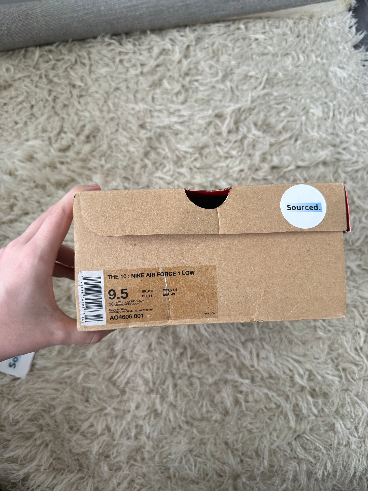 Nike x OFF-WHITE Air Force 1 Low Black | UK 8.5