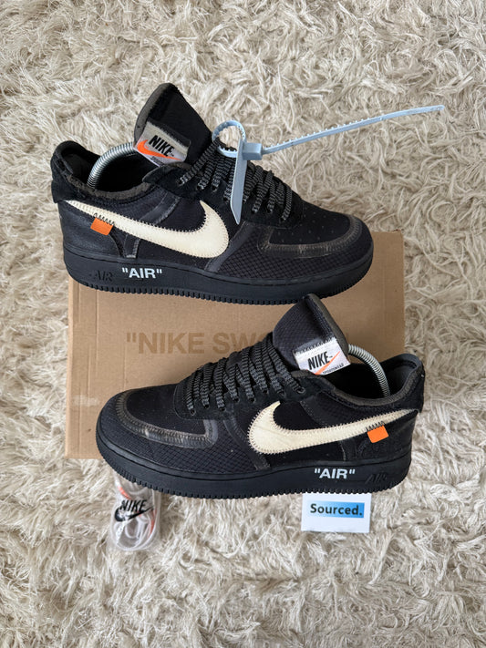 Nike x OFF-WHITE Air Force 1 Low Black | UK 7