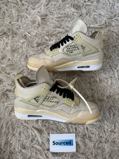 Air Jordan 4 x OFF-WHITE Sail | UK 5