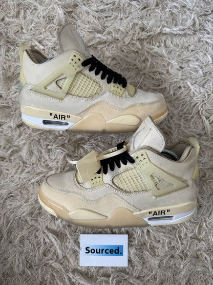 Air Jordan 4 x OFF-WHITE Sail | UK 5