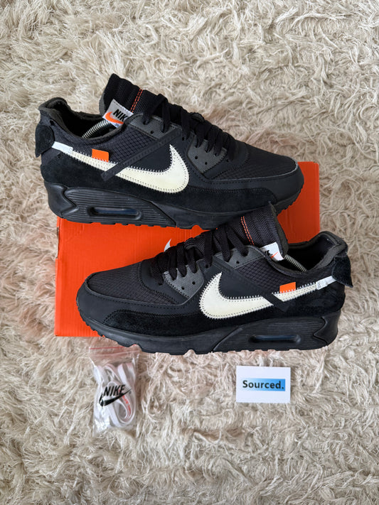 Nike x OFF-WHITE Air Max 90 Black | UK 10