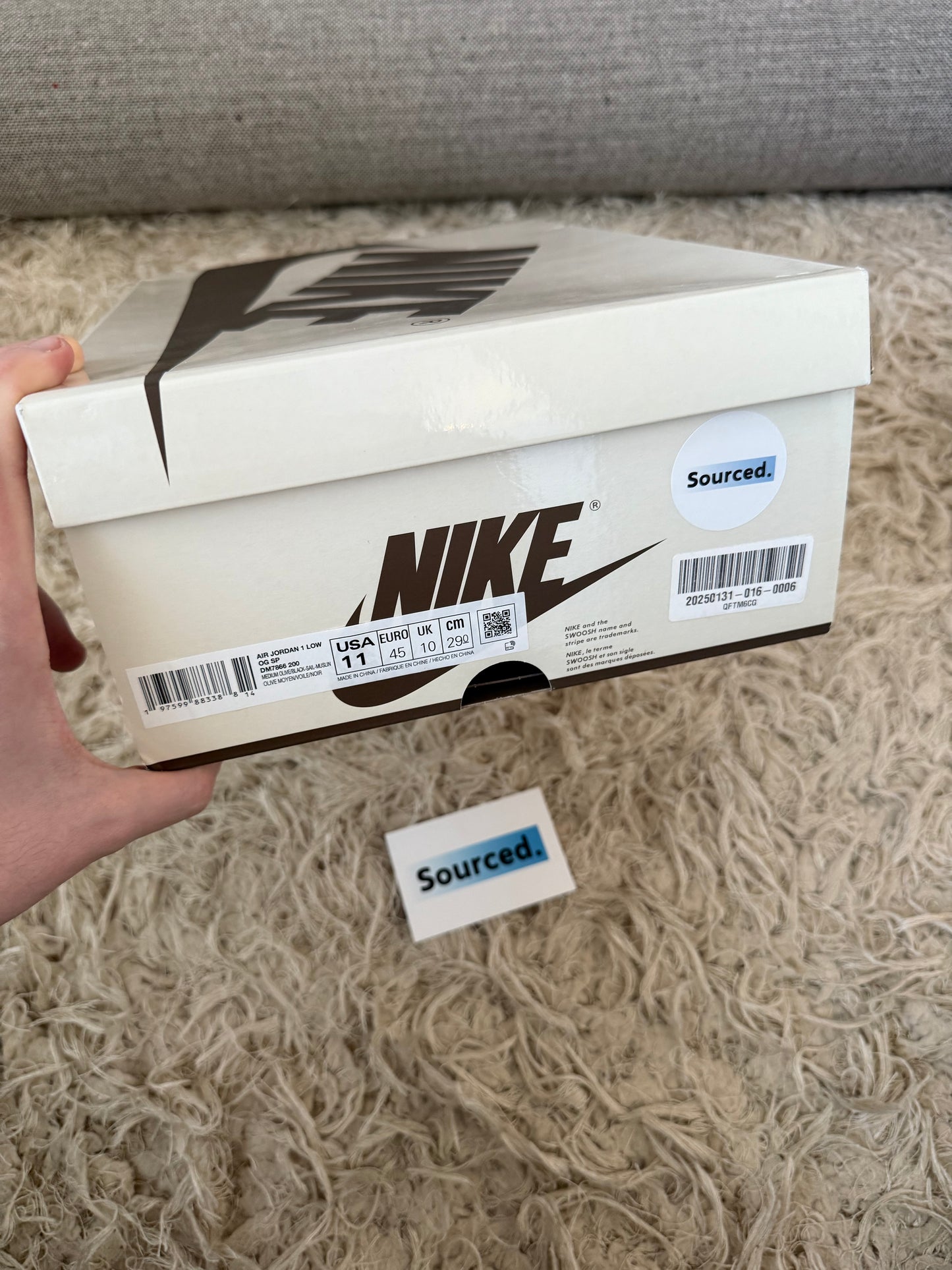 Air Jordan 1 Low x Travis Scott Medium Olive | UK 10