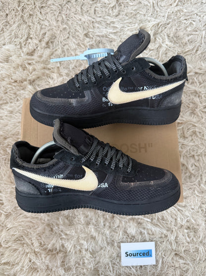 Nike x OFF-WHITE Air Force 1 Low Black | UK 8.5