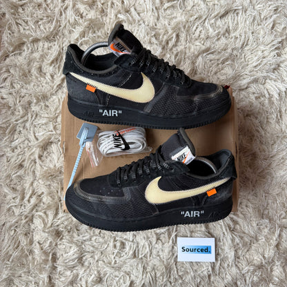 Nike x OFF-WHITE Air Force 1 Low Black | UK 9