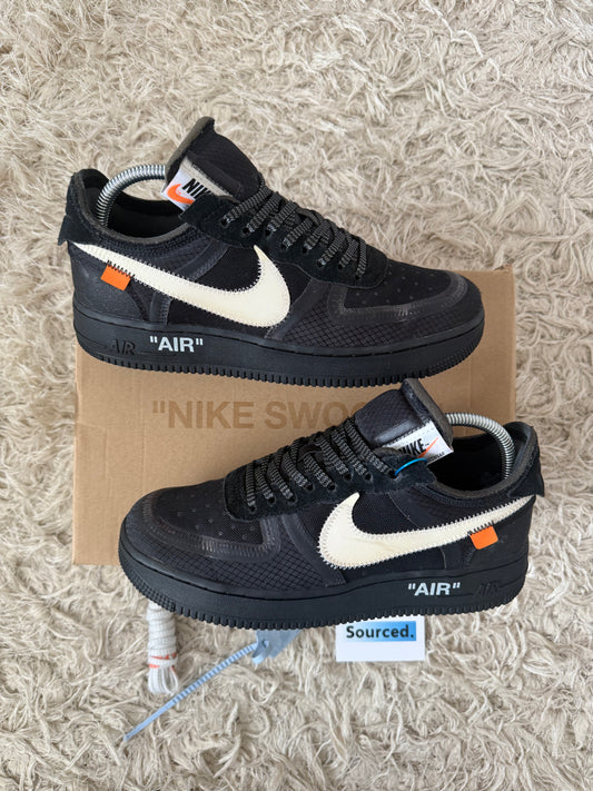 Nike x OFF-WHITE Air Force 1 Low Black | UK 7