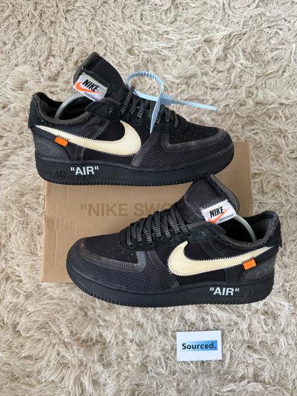 Nike x OFF-WHITE Air Force 1 Low Black | UK 8.5