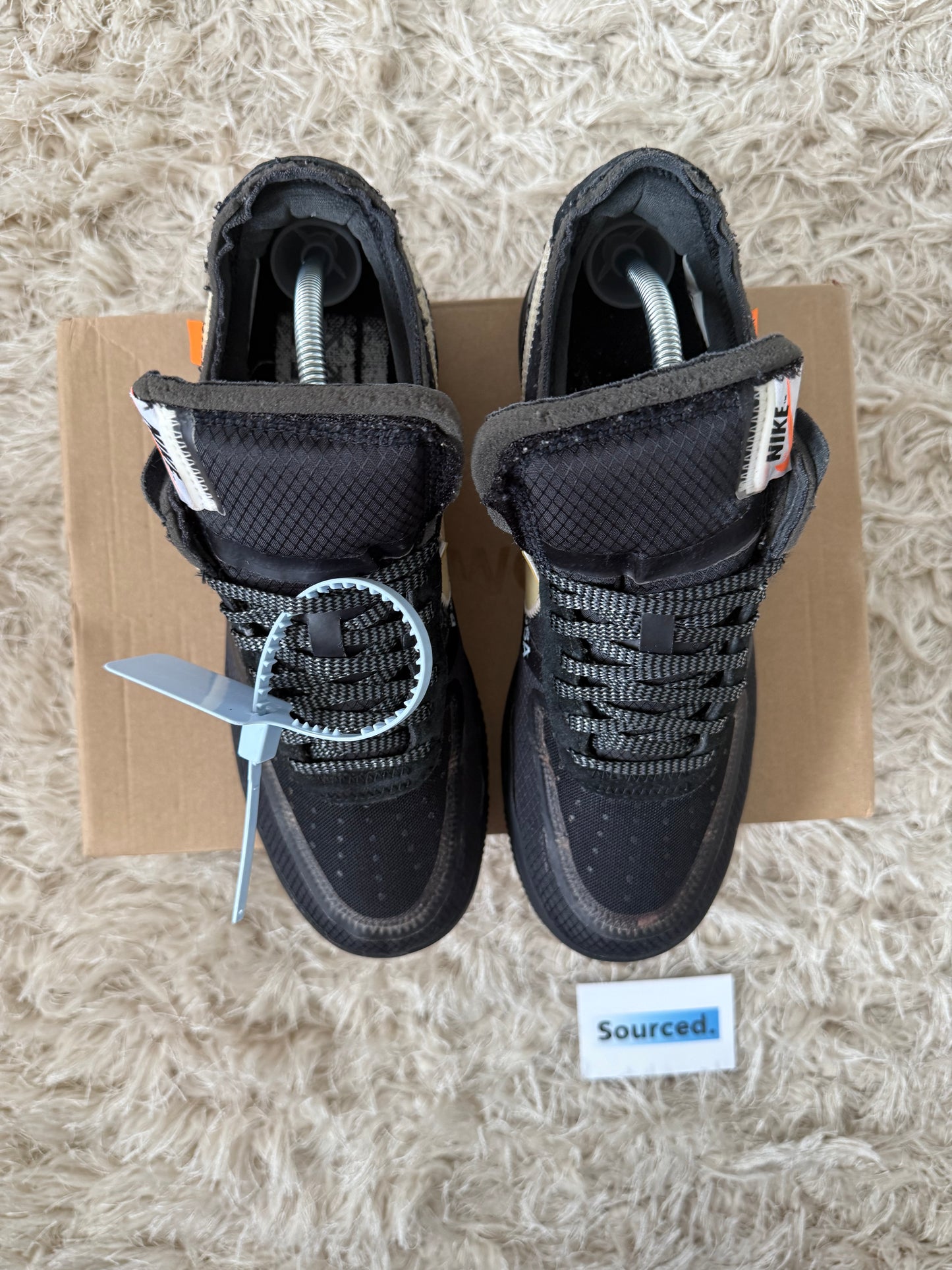 Nike x OFF-WHITE Air Force 1 Low Black | UK 8.5