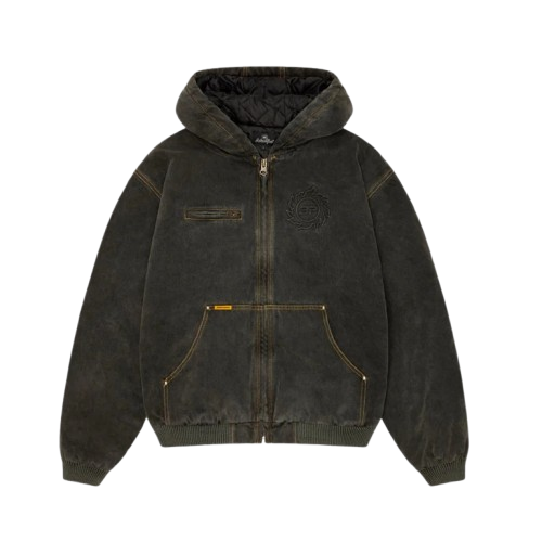 Broken Planet Market Workwear Jacket Washed Soot Black